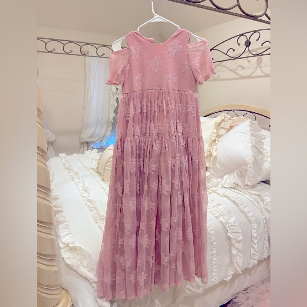 Dollcake pink long lace dress